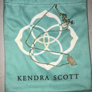 Kendra Scott necklace white drusy